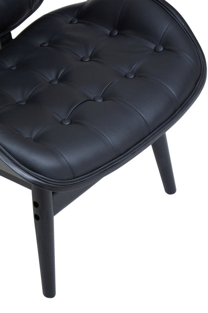 Vinsi Black Leather Effect Chair - Image 16