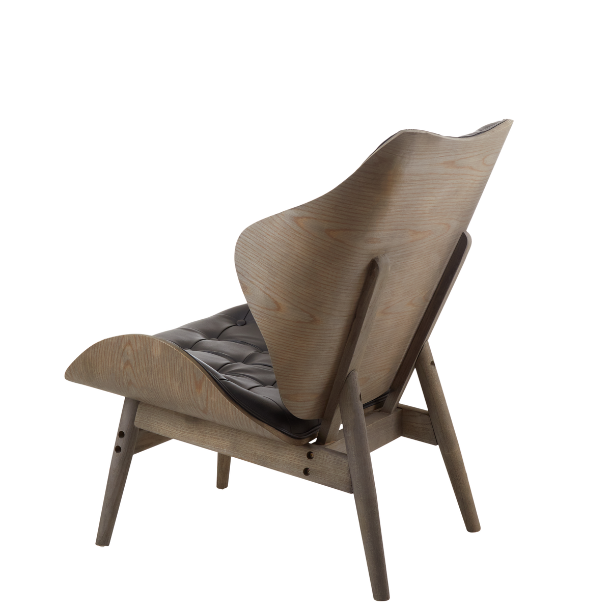 Vinsi Black Leather Effect Chair With Button Detail - Image 11