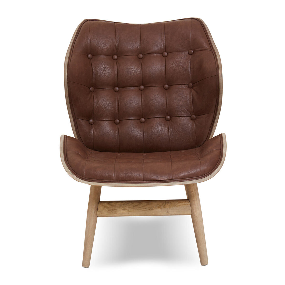 Vinsi Brown Leather Effect Chair - Image 3
