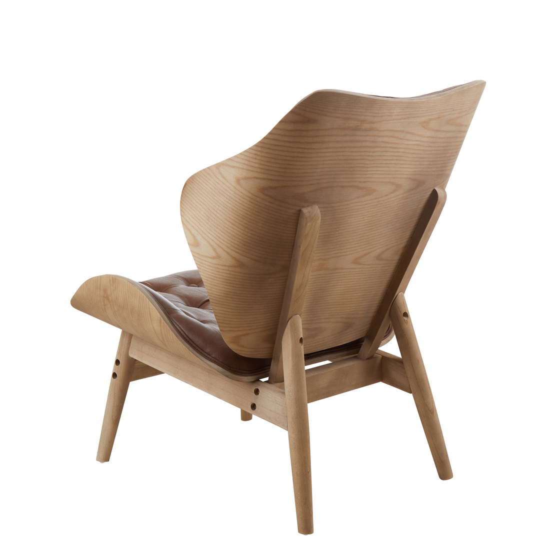 Vinsi Brown Leather Effect Chair - Image 8