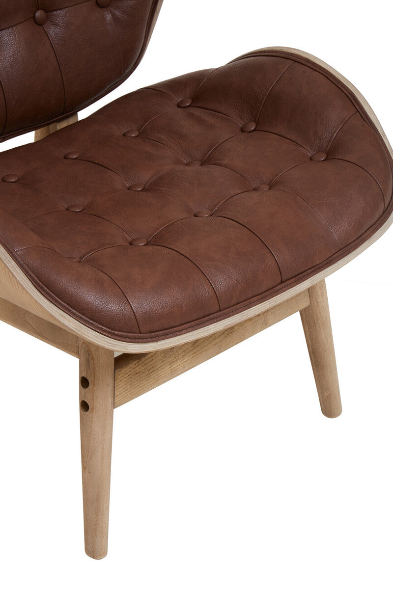 Vinsi Brown Leather Effect Chair - Image 13
