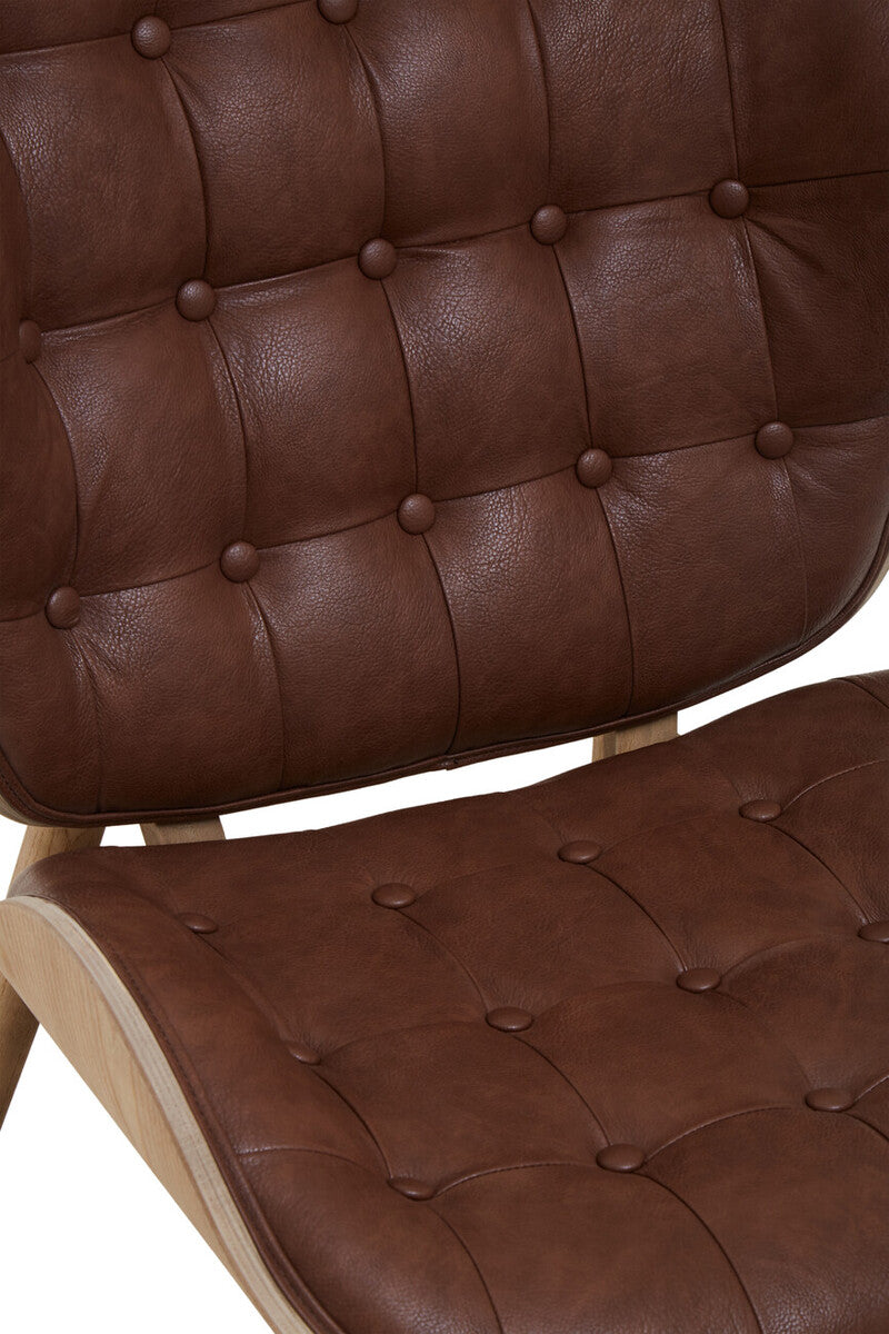 Vinsi Brown Leather Effect Chair - Image 14