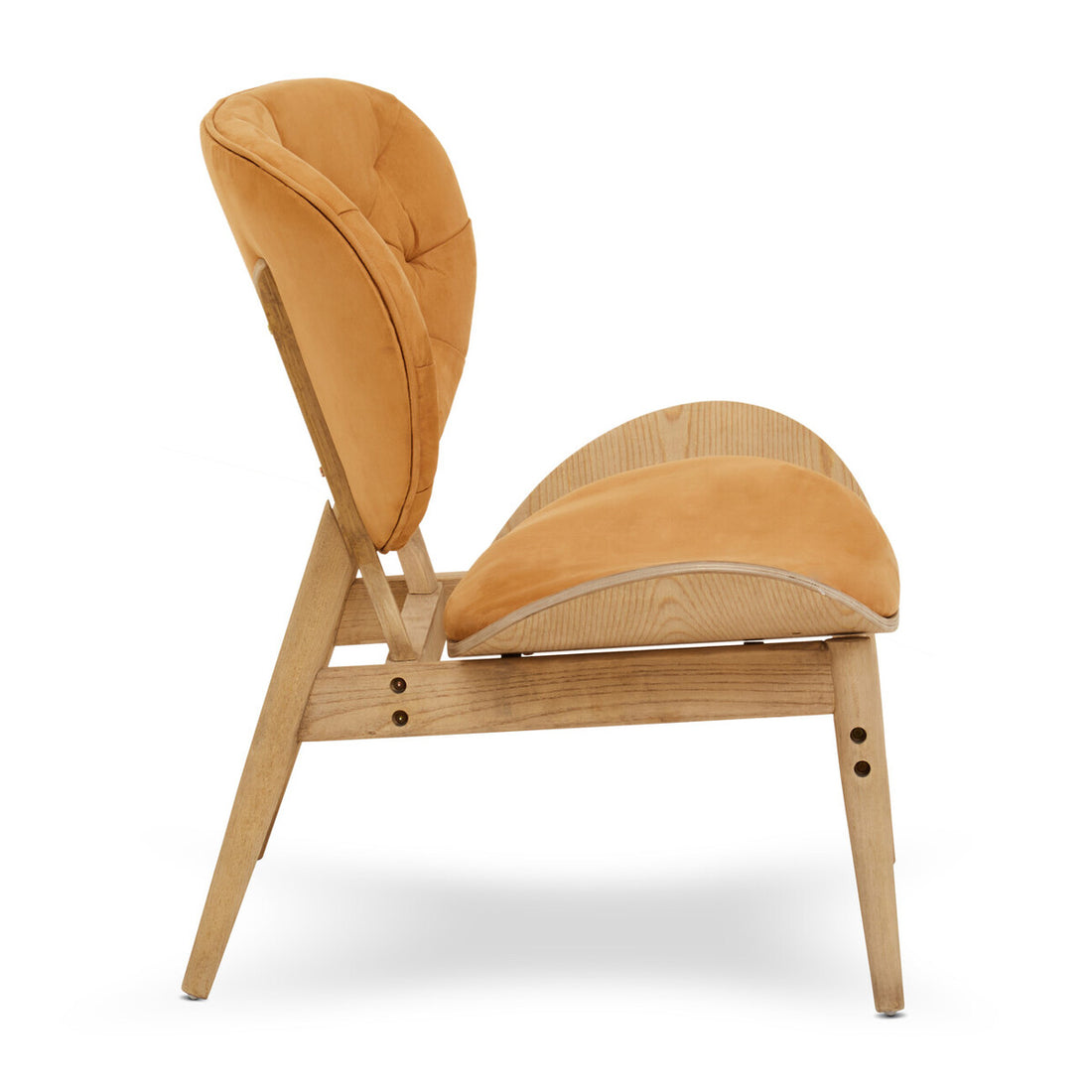 Vinsi Dijon Velvet Chair with Natural Elm - Image 6