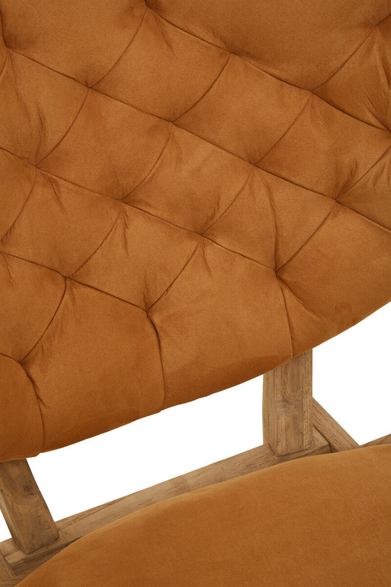 Vinsi Dijon Velvet Chair with Natural Elm - Image 12