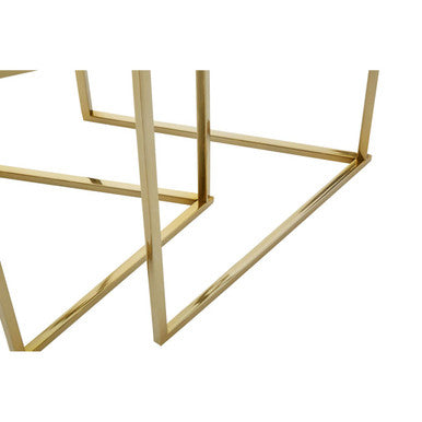Herber Set Of 2 Gold Finish Tables