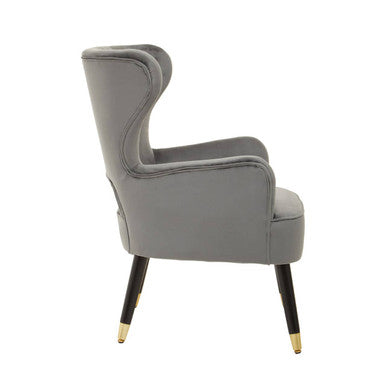 Sloan Grey Velvet Armchair