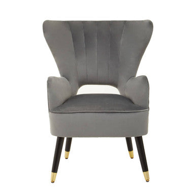 Sloan Grey Velvet Armchair