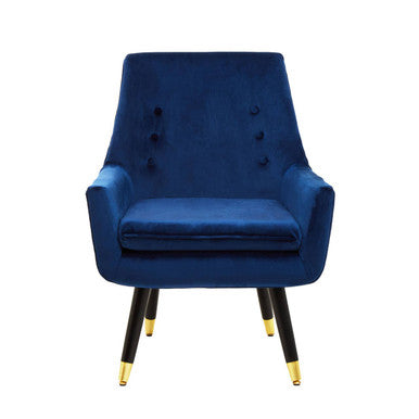 Sara Midnight Velvet Armchair