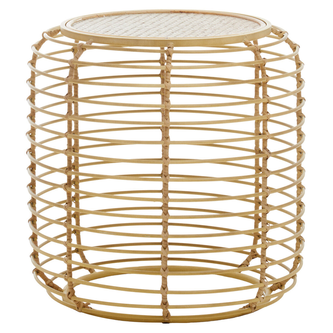 Trento Round Rattan Side Table