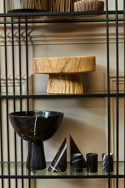 Trento Five Tier Black Bookshelf