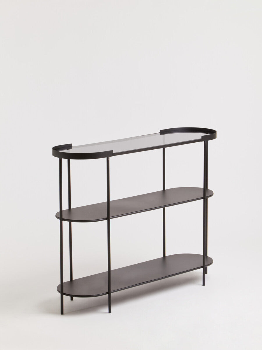 Trento Console Table With Glass Top