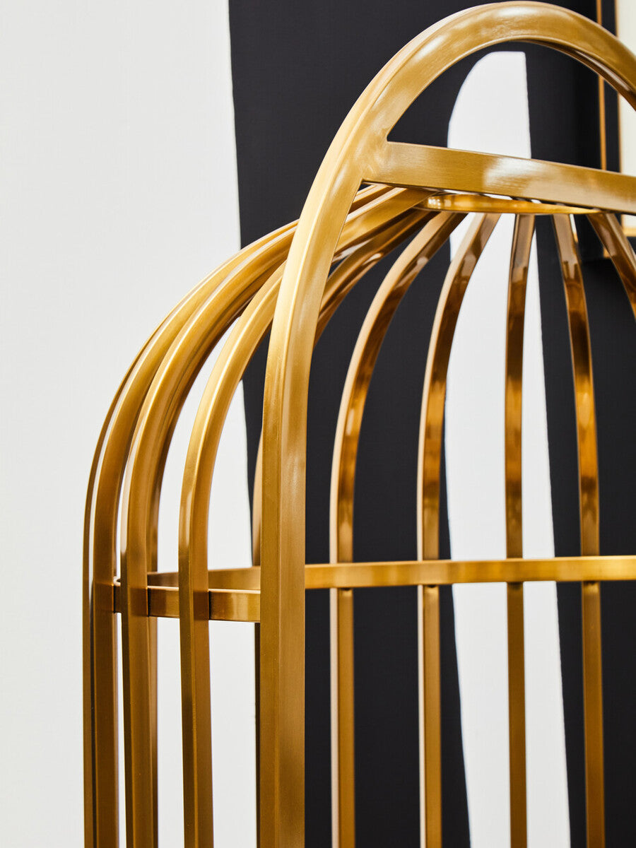 Eliza Brushed Gold Dome Cage Chair - Image 7