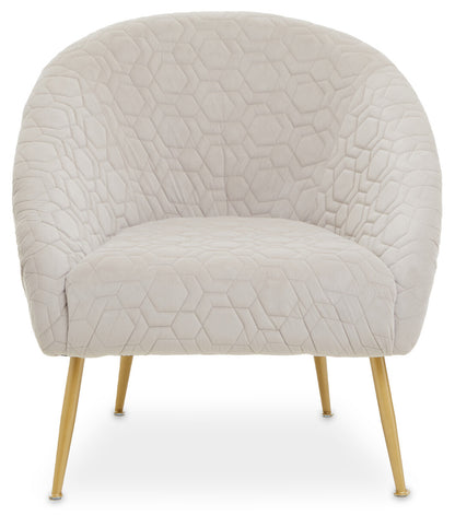 Tania Beige velvet Occasional Chair