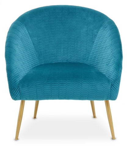 Tania Blue Velvet Occasional Chair