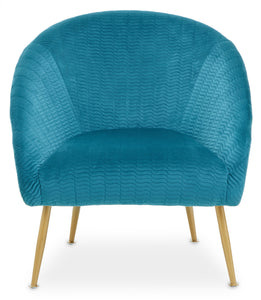 Tania Blue Velvet Occasional Chair