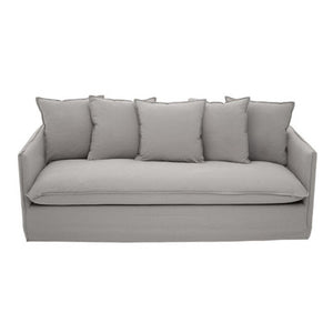 Antibes Grey Linen 3 Seater Sofa