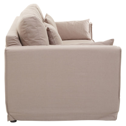 Menton 3 Seat Grey Fabric Sofa