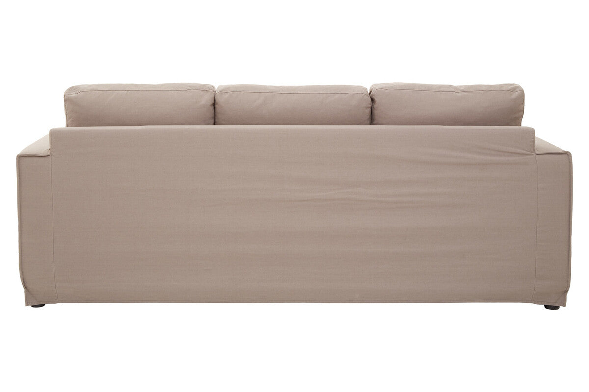 Menton 3 Seat Grey Fabric Sofa