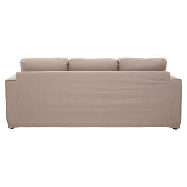 Menton 3 Seat Grey Fabric Sofa