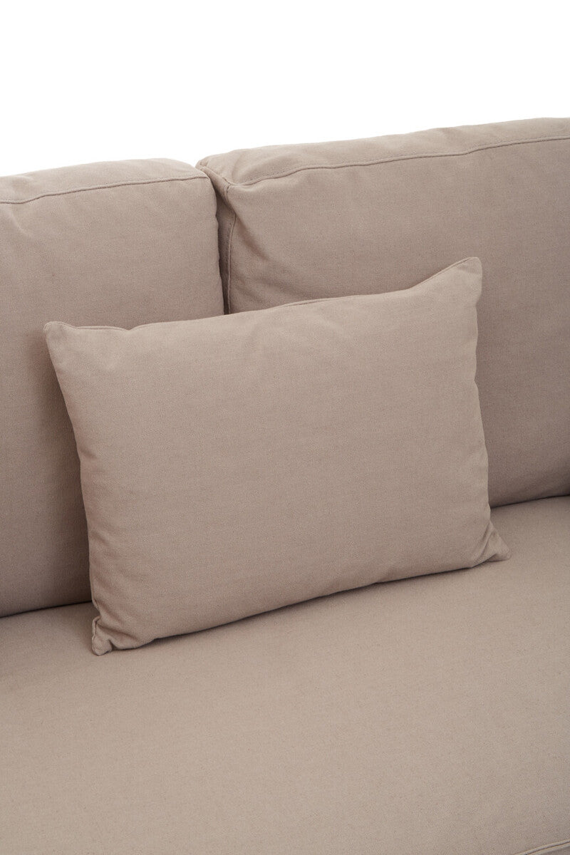 3 Seater Grey Fabric Sofa, Menton - Image 7