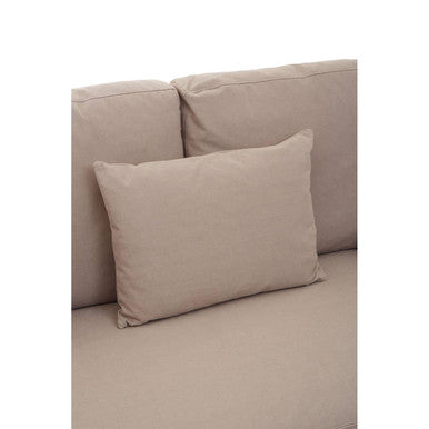 Menton 3 Seat Grey Fabric Sofa