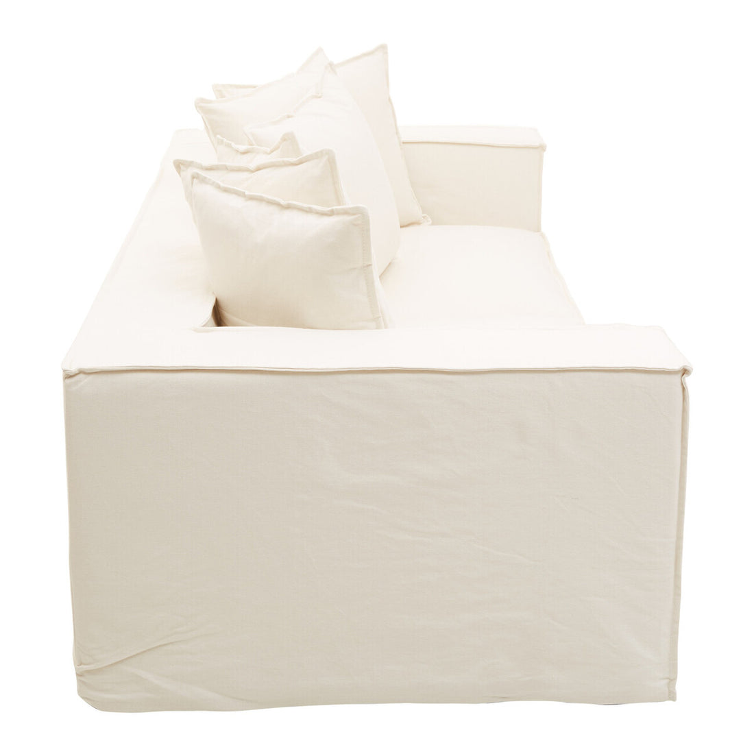 3 Seater Cream Sofa, Marseille - Image 5