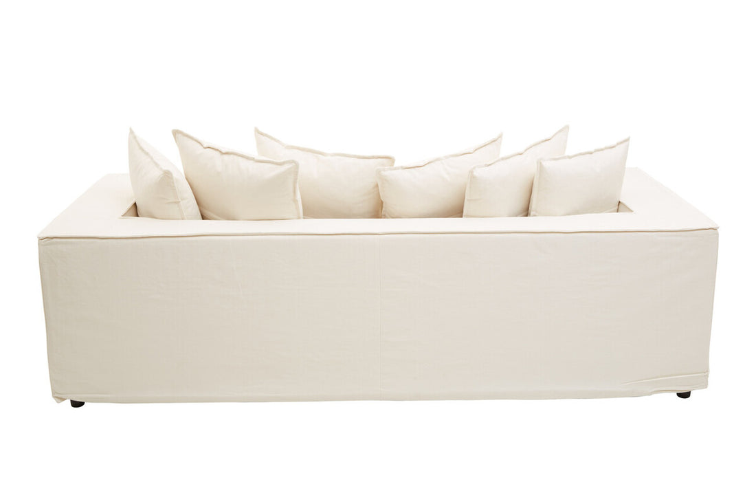 3 Seater Cream Sofa, Marseille - Image 6