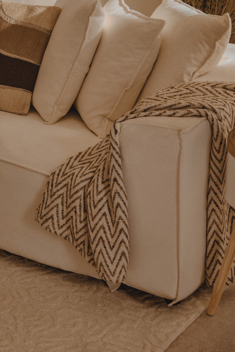 3 Seater Cream Sofa, Marseille - Image 14