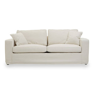 Valensole Cream Fabric 3 Seater Sofa
