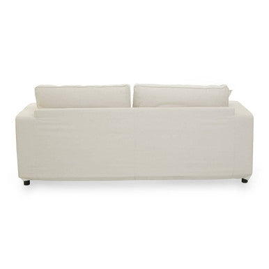 3 Seater Cream Fabric Sofa, Valensole - Image 5