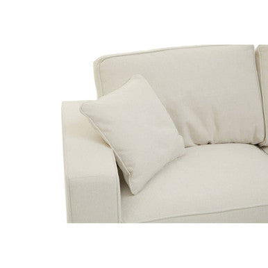 2 Seater Cream Fabric Sofa, Valensole