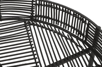 Batu Set Of 2 Black Rattan Side Tables