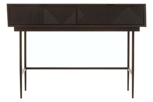 Jakara Black 2 Drawer Console Table