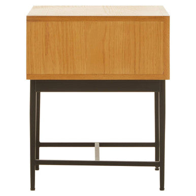 Jakara Natural Finish Side Table with 1 Drawer - Image 4