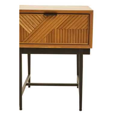 Jakara Natural Finish Side Table with 1 Drawer - Image 6