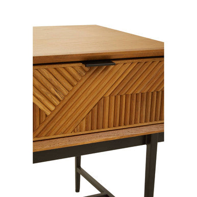 Jakara Natural Finish Side Table with 1 Drawer - Image 8