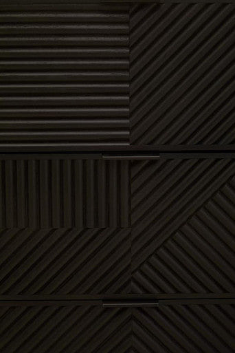 Jakara Black Finish Sideboard with 4 Doors and 3 Drawers - Image 7