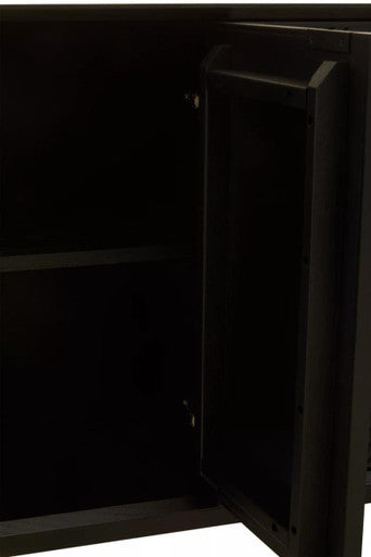 Jakara Black Finish Sideboard with 4 Doors and 3 Drawers - Image 9