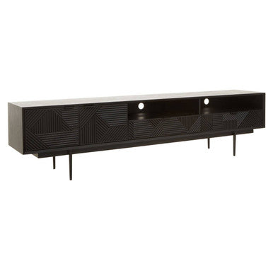 Jakara Black Finish Wooden Media Unit