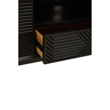 Jakara Black Finish Wooden Media Unit