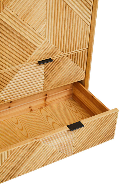 Jakara Natural Finish Cabinet with Drawers