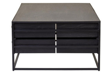 Judd Black Finish 4 Drawer Coffee Table