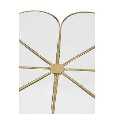 Rabia Petal Coffee Table With Mirrored Top