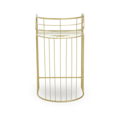 Rabia Gold Finish Bar Chair