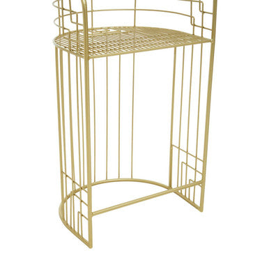 Rabia Gold Finish Bar Chair - Image 7