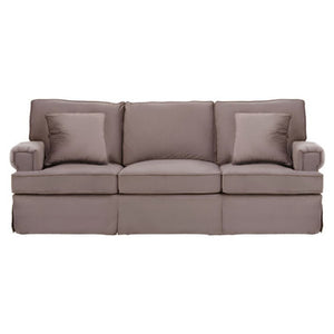 Ralph Three Seat Mink Velvet Sofa