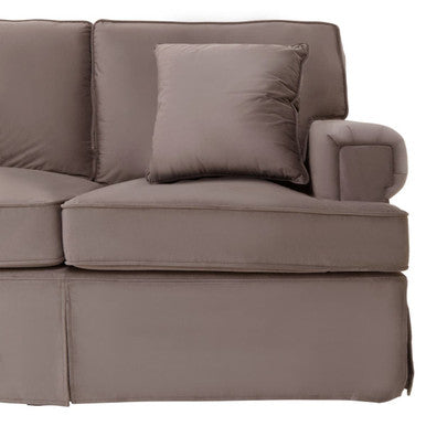 3 Seater Mink Velvet Sofa, Ralph