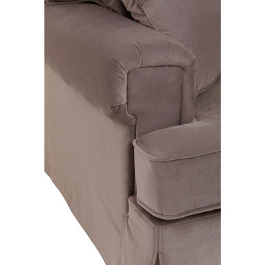 3 Seater Mink Velvet Sofa, Ralph