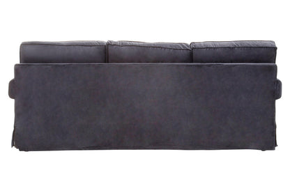 Ralph Three Seat Black Velvet Sofa