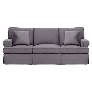 Ralph Three Seat Grey Velvet Sofa